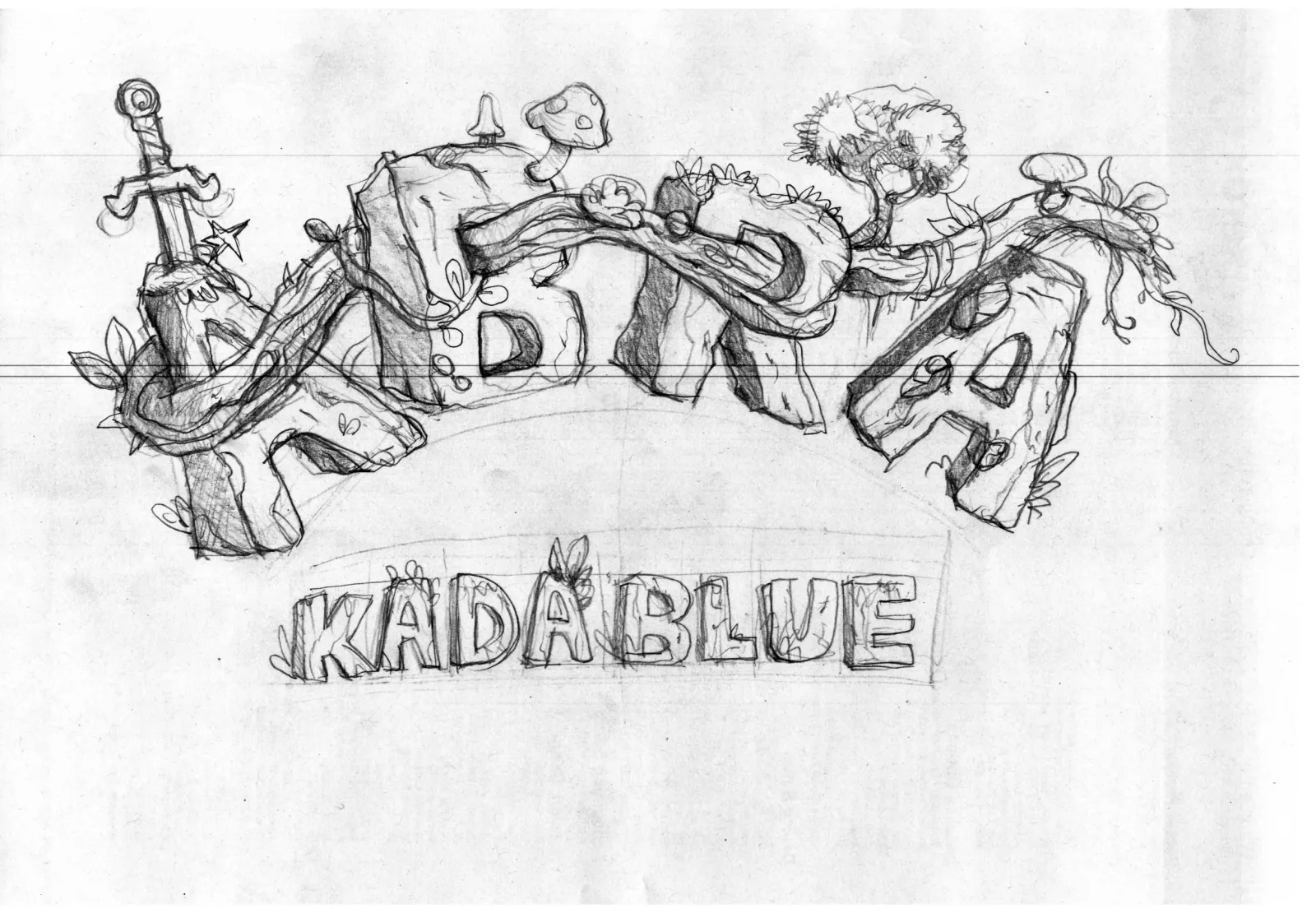 ABRA KADABLUE logo concept