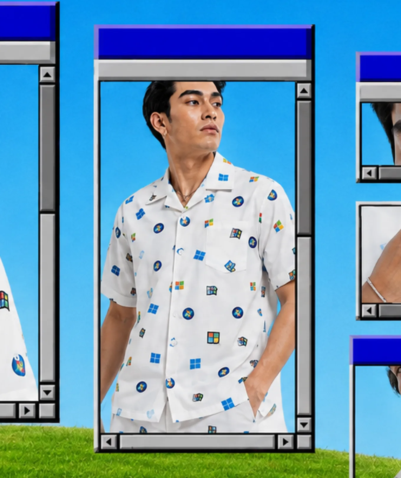 Microsoft 50th — Windows-icon shirt