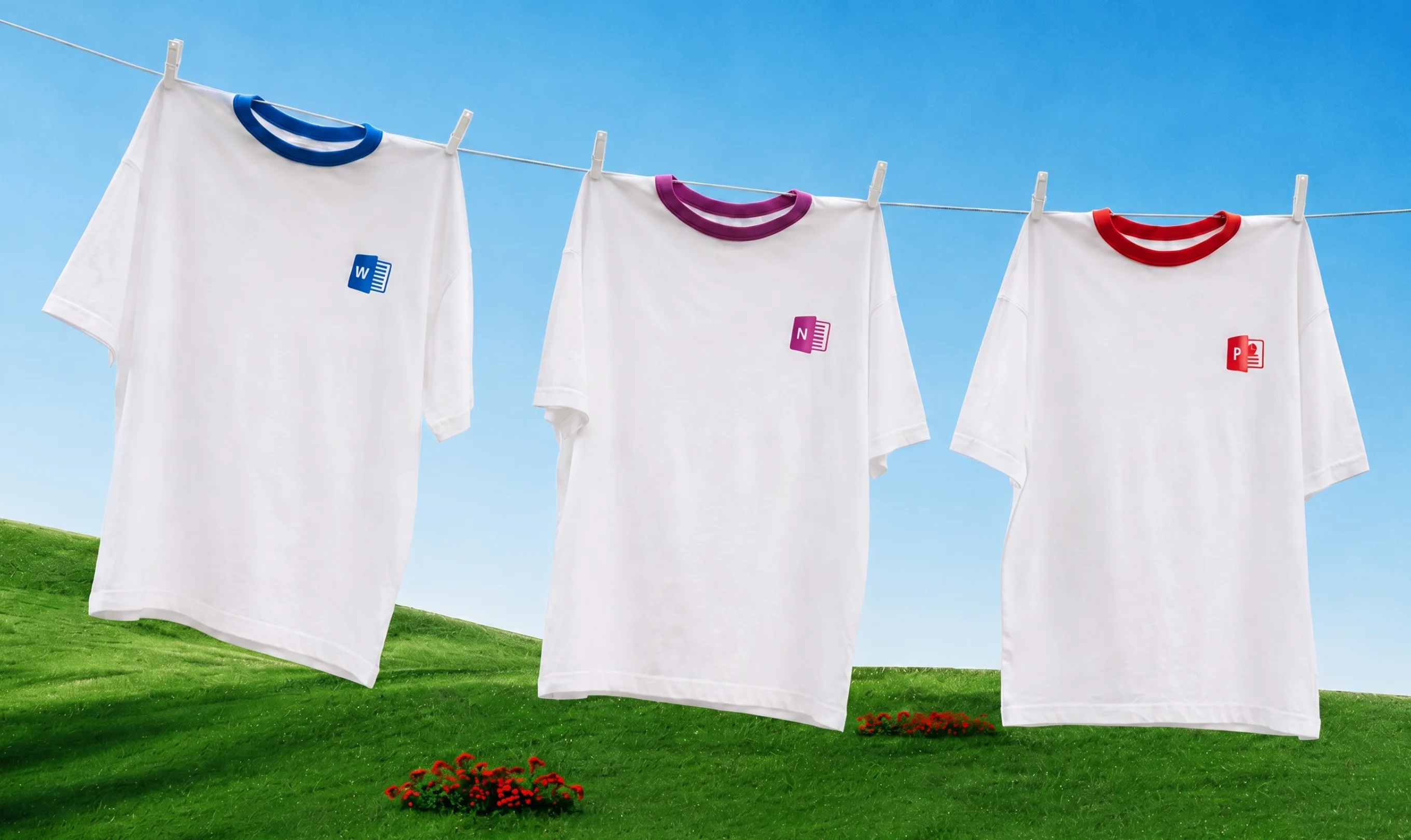 Microsoft 50th — Office-edition ringer tees