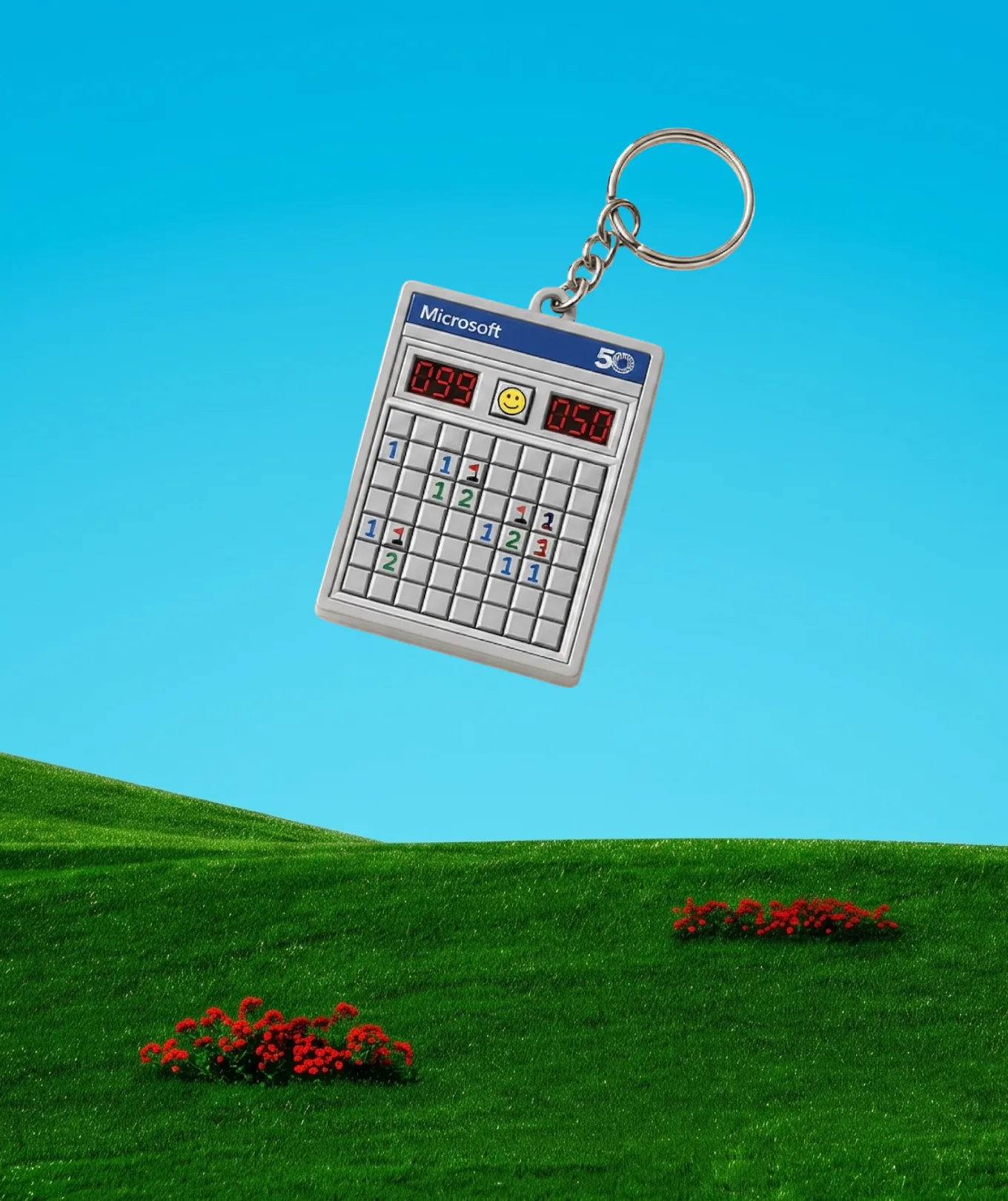 Microsoft 50th — Calculator keychain