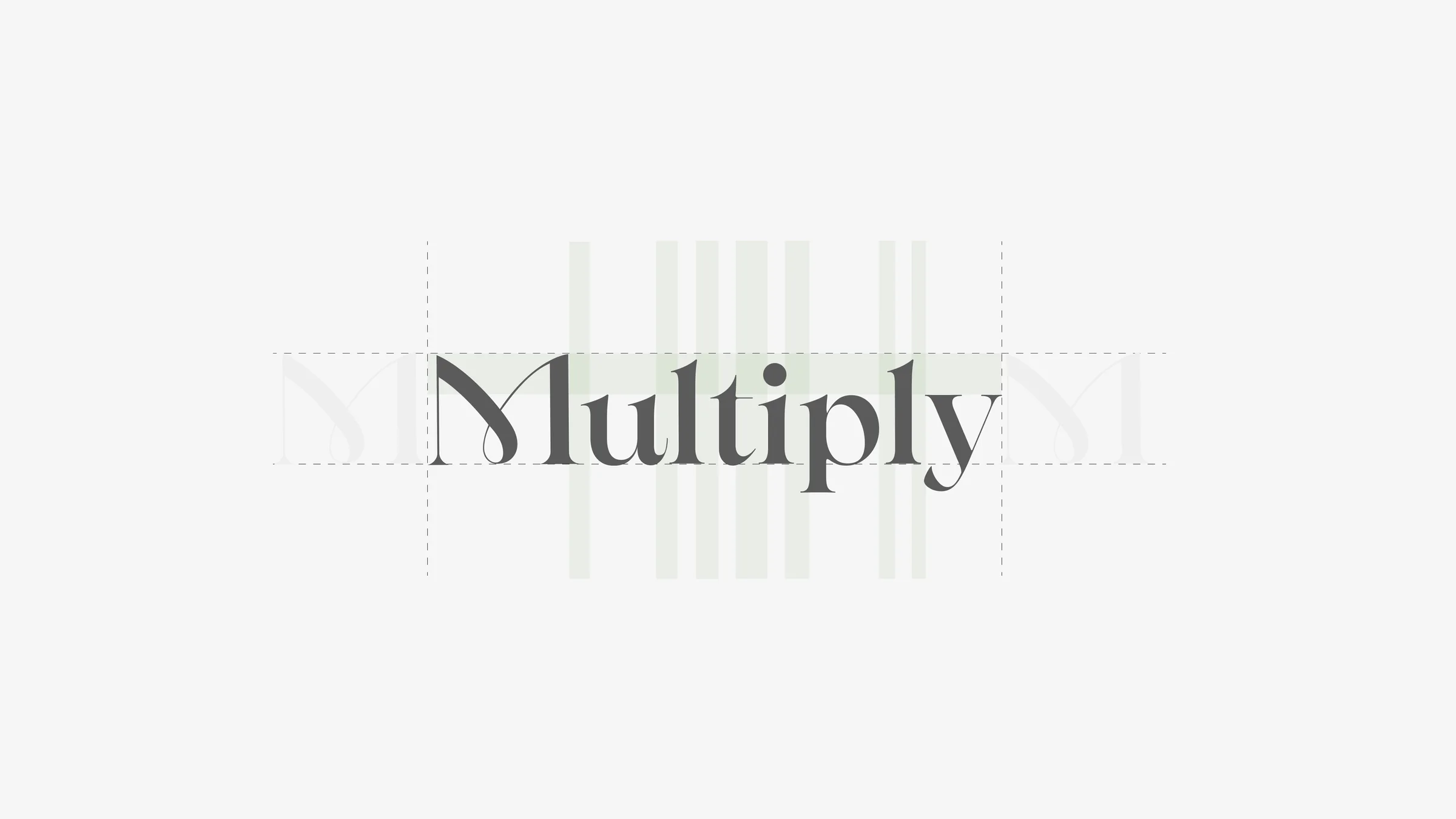 Multiply — logotype construction